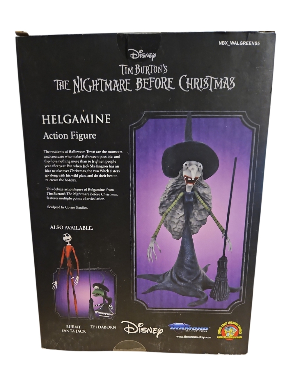 The Nightmare Before Christmas Helgamine Action Figure Disney Authentic NWT - Picture 1 of 5